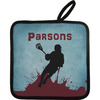 Generated Product Preview for Barb Review of Lacrosse Pot Holder w/ Name or Text