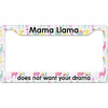 Generated Product Preview for Stephanie Review of Llamas License Plate Frame (Personalized)