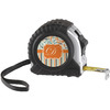 Generated Product Preview for Retired Female Engineer Review of Orange Blue Swirls & Stripes Tape Measure (Personalized)