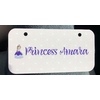 Image Uploaded for Nicole Thomas Review of Custom Princess Mini/Bicycle License Plate (Personalized)