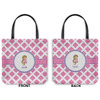 Generated Product Preview for Michelle  Hatch Review of Diamond Print w/Princess Canvas Tote Bag (Personalized)