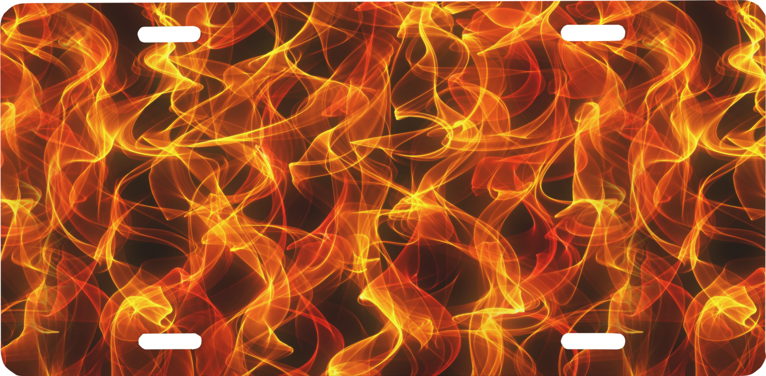 Custom Fire Front License Plate (Personalized) YouCustomizeIt