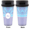 Generated Product Preview for Ken Stanley Review of Purple Damask & Dots Acrylic Travel Mug (Personalized)