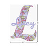 Generated Product Preview for Maddie J Review of Orchids Name & Initial Decal - Custom Sized (Personalized)