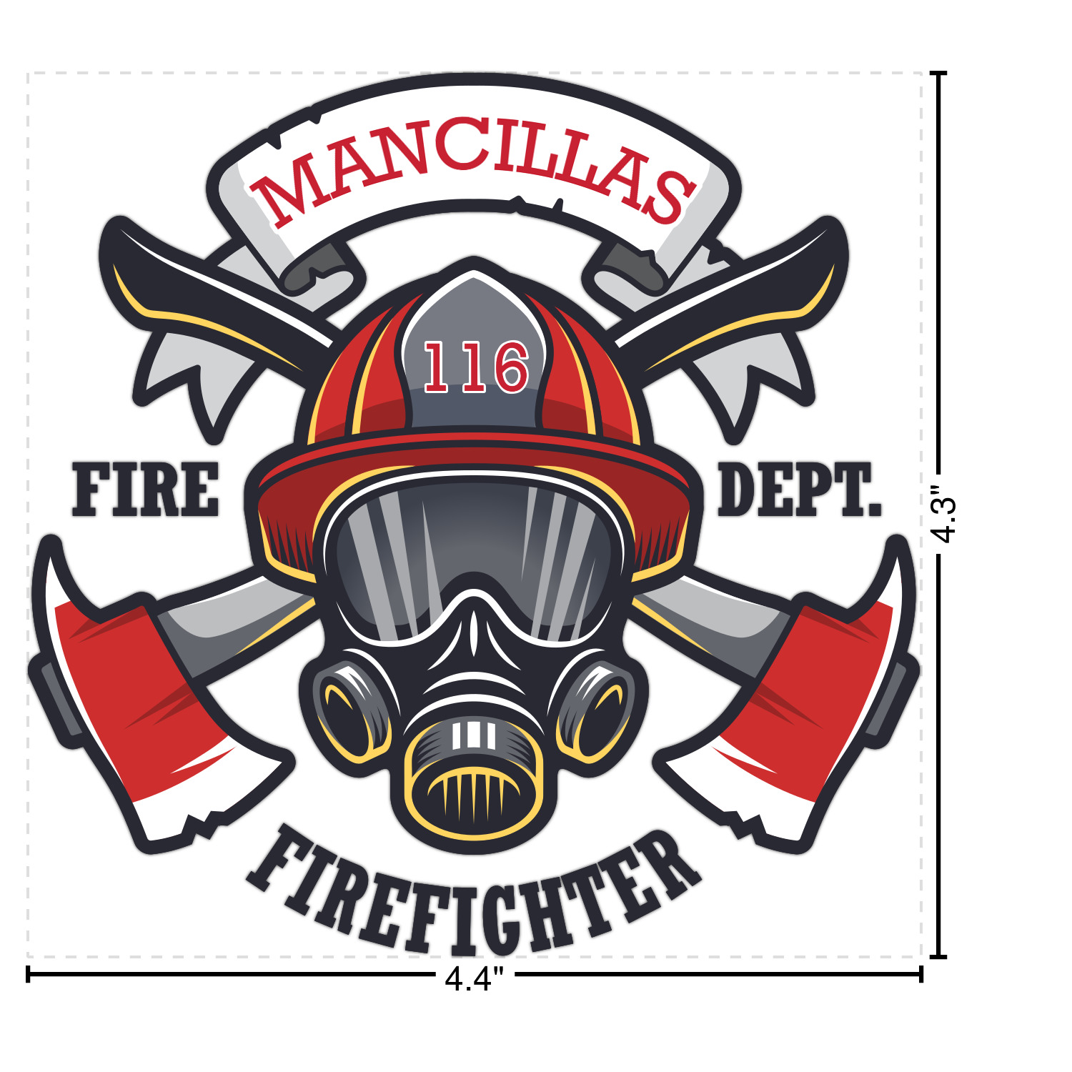 Custom Firefighter Graphic Iron On Transfer (Personalized) YouCustomizeIt
