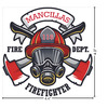 Generated Product Preview for Sheila Sargent Review of Firefighter Graphic Iron On Transfer (Personalized)