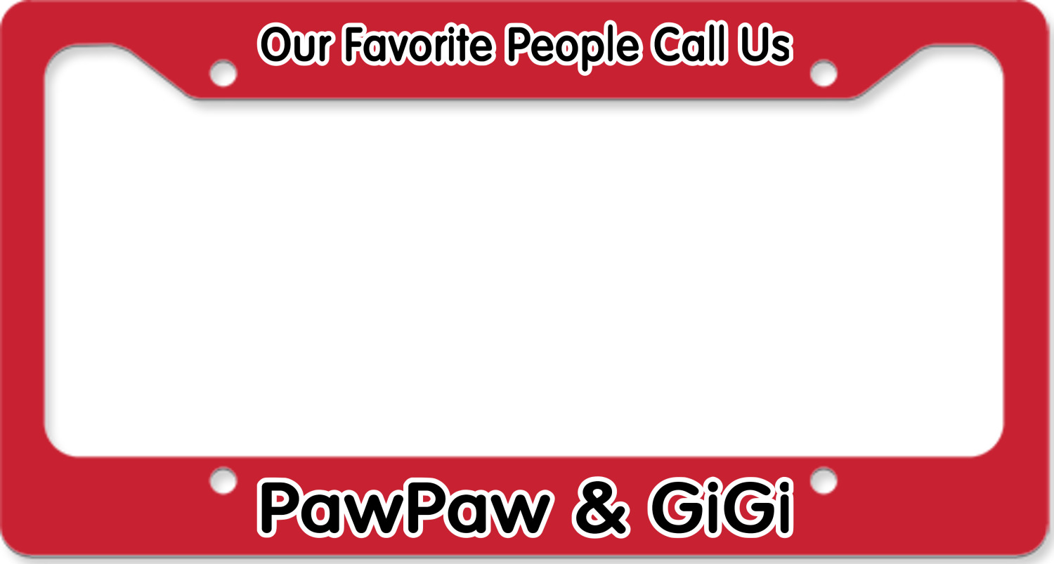 Custom Heart Damask License Plate Frame (Personalized) YouCustomizeIt