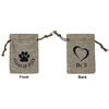 Generated Product Preview for Jerri Benton Review of Dog Faces Burlap Gift Bag (Personalized)