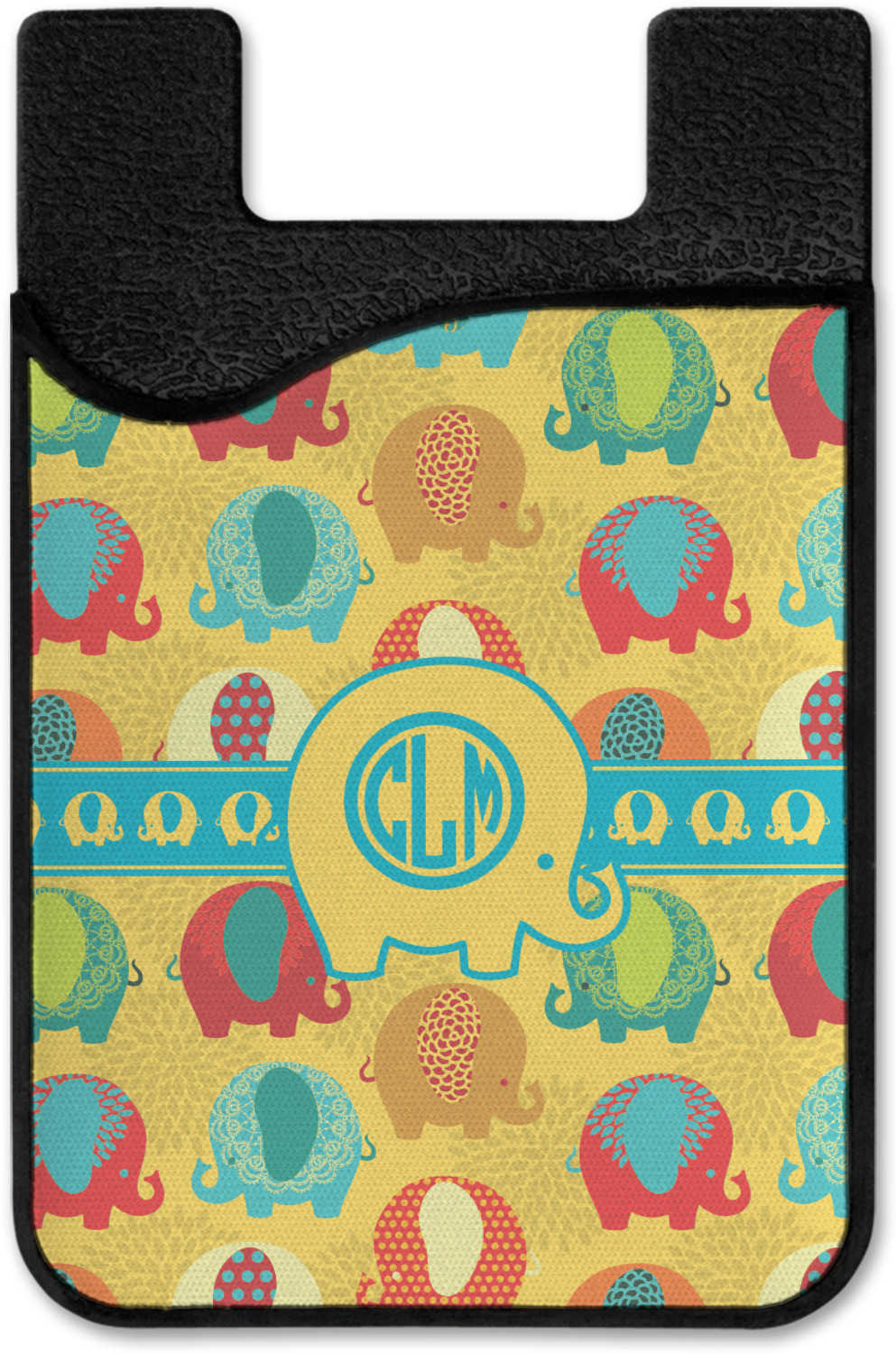 Generated Product Preview for Cathy Review of Cute Elephants 2-in-1 Cell Phone Credit Card Holder & Screen Cleaner (Personalized)