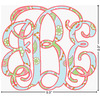 Generated Product Preview for Kelly V. Review of Sea Horses Monogram Decal - Custom Sizes (Personalized)