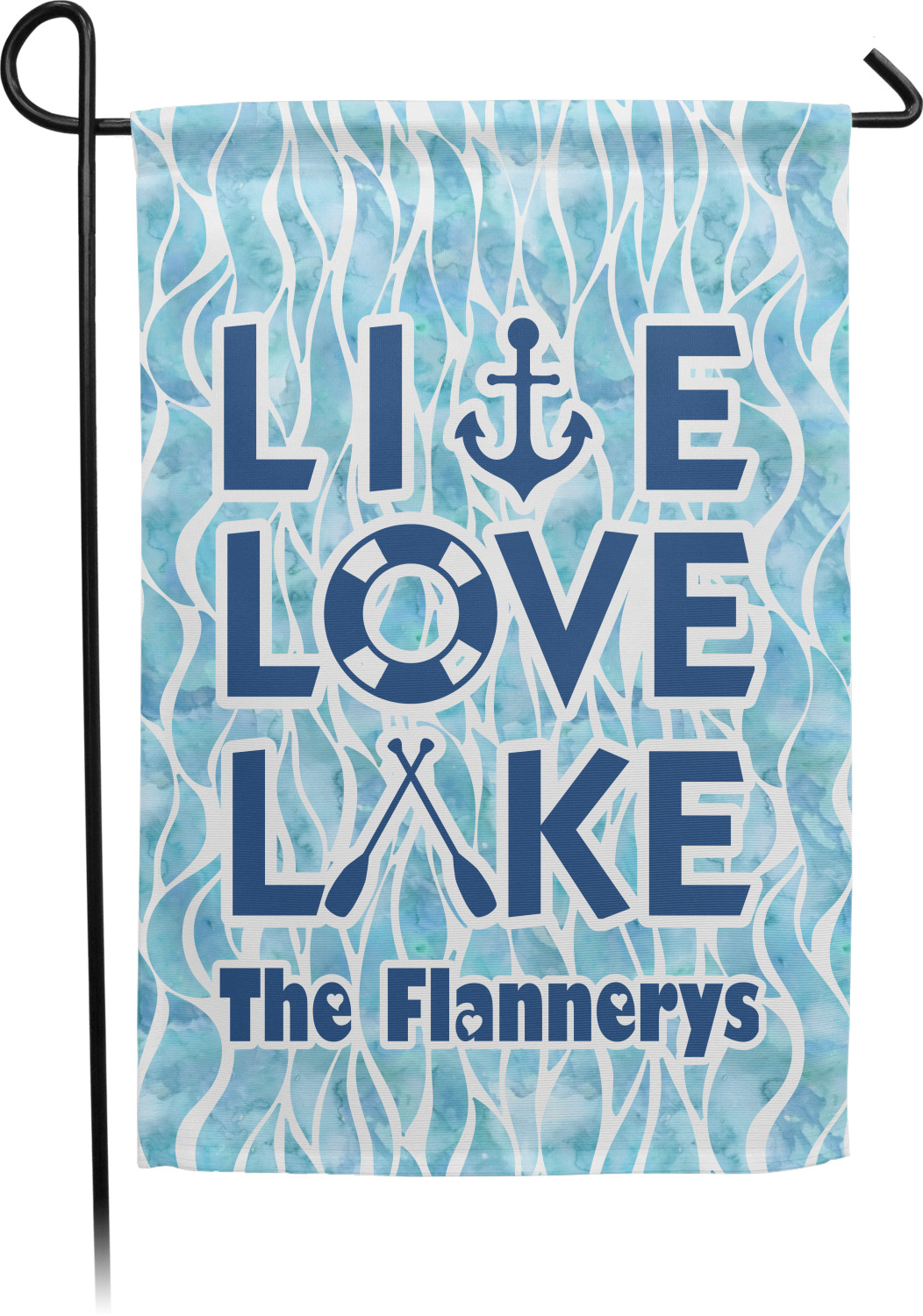 Custom Live Love Lake Garden Flag (Personalized) YouCustomizeIt