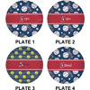 Generated Product Preview for MARCIA L. SALIBA Review of Baseball 10" Glass Lunch / Dinner Plates - Single or Set (Personalized)