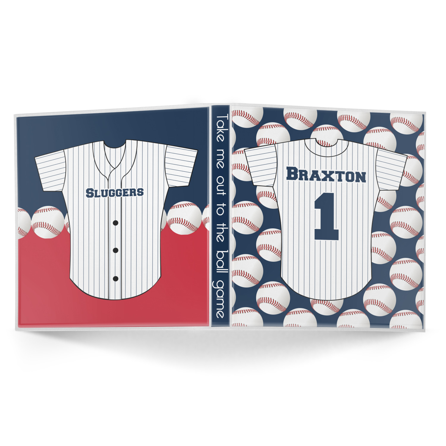 personalized baseball card binder Custom Baseball Jersey 3-Ring Binder (Personalized)