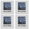 Generated Product Preview for Jane M LaRusso Review of The Starry Night (Van Gogh 1889) Absorbent Stone Coasters - Set of 4