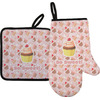 Generated Product Preview for Kim Review of Sweet Cupcakes Oven Mitt & Pot Holder Set w/ Name or Text