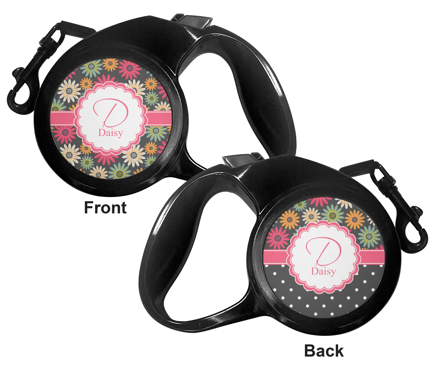 Generated Product Preview for Whitney Review of Daisies Retractable Dog Leash (Personalized)