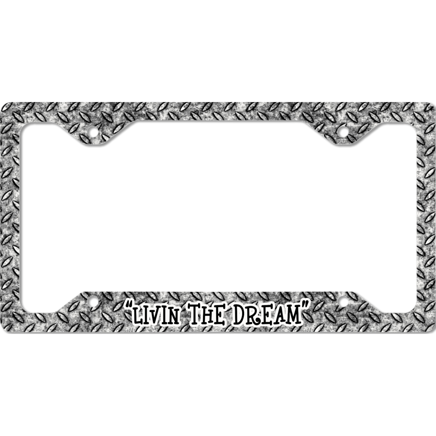 Generated Product Preview for Jan Pride Review of Diamond Plate License Plate Frame (Personalized)
