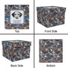 Generated Product Preview for Human Waste Review of Dog Faces Gift Box with Lid - Canvas Wrapped (Personalized)