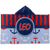 Generated Product Preview for Megan Review of Classic Anchor & Stripes Kids Hooded Towel (Personalized)
