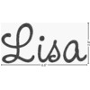 Generated Product Preview for lisa Review of Block Name Glitter Sticker Decal - Custom Sized (Personalized)