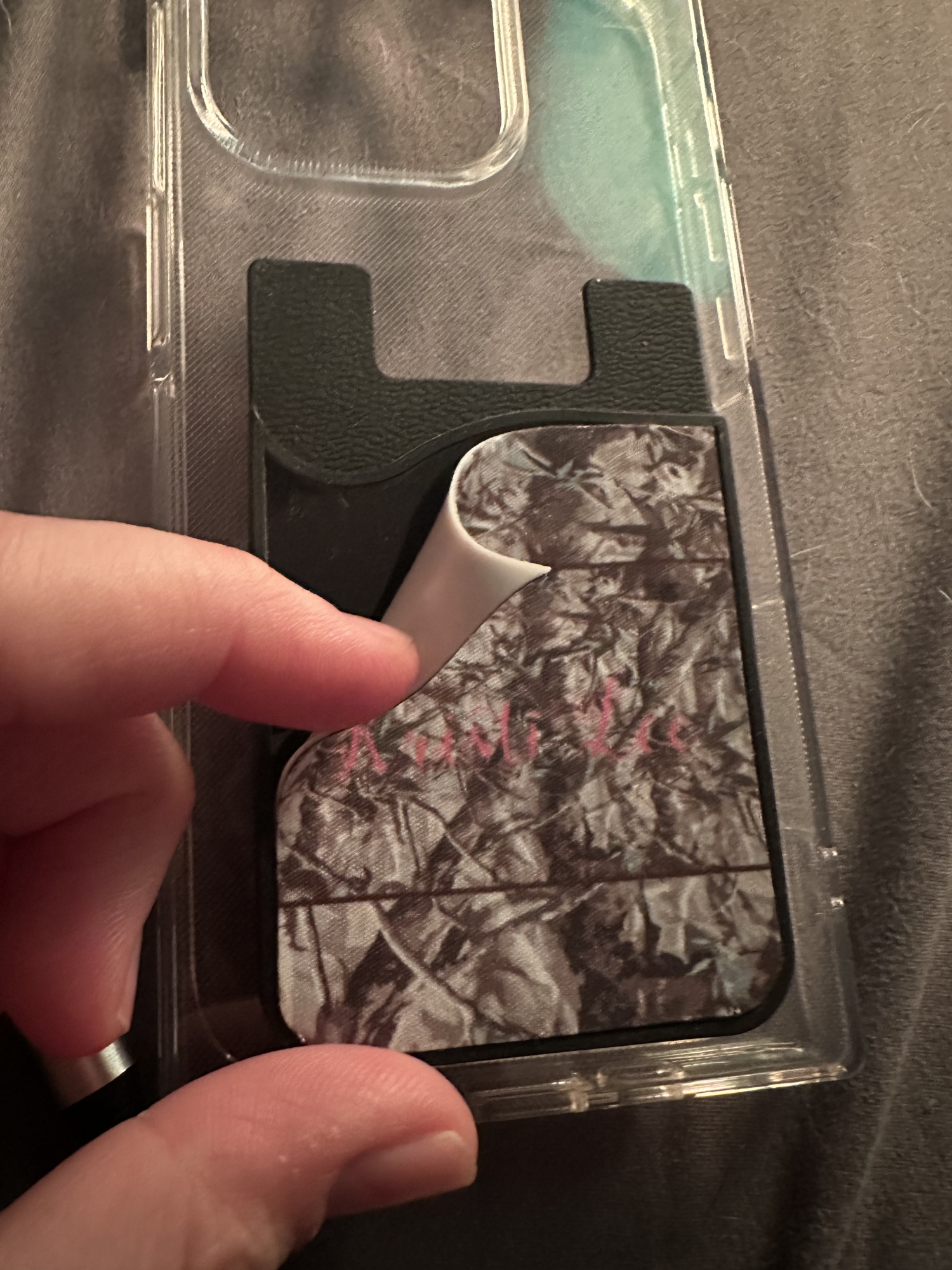 Image Uploaded for Kristi Lee Review of Hunting Camo 2-in-1 Cell Phone Credit Card Holder & Screen Cleaner (Personalized)