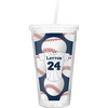 Generated Product Preview for MARCIA L. SALIBA Review of Baseball Jersey Double Wall Tumbler with Straw (Personalized)