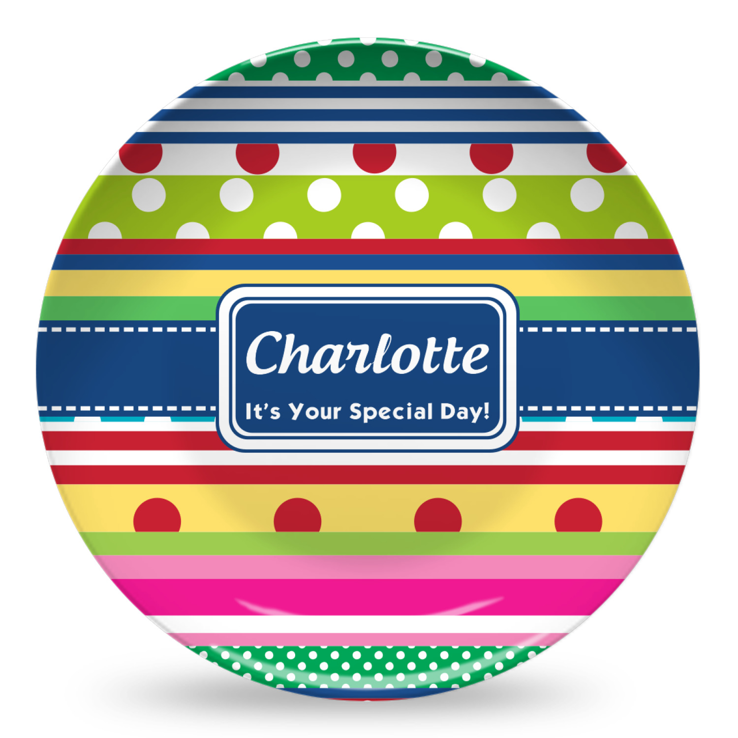 Personalized Microwave Safe Plastic Plates YouCustomizeIt