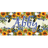 Generated Product Preview for John Review of Sunflowers Front License Plate (Personalized)
