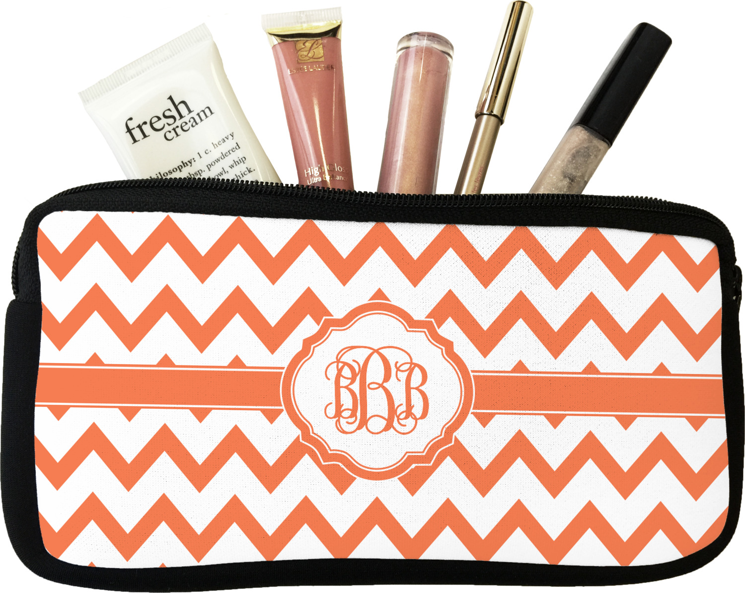 Custom Chevron Makeup / Cosmetic Bag (Personalized) YouCustomizeIt