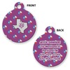 Generated Product Preview for Jack Ganders Review of Texas Polka Dots Round Pet ID Tag - Small (Personalized)