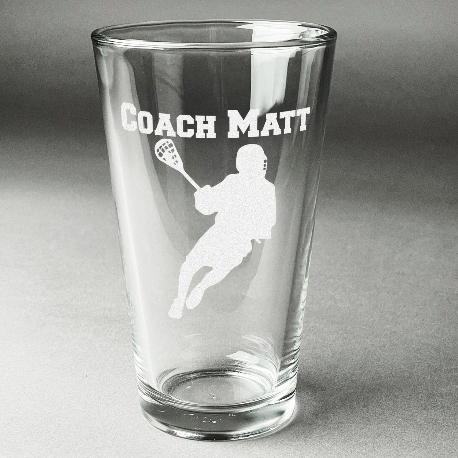 Custom Pint Glasses Laser Engraved Single Design & Preview Online