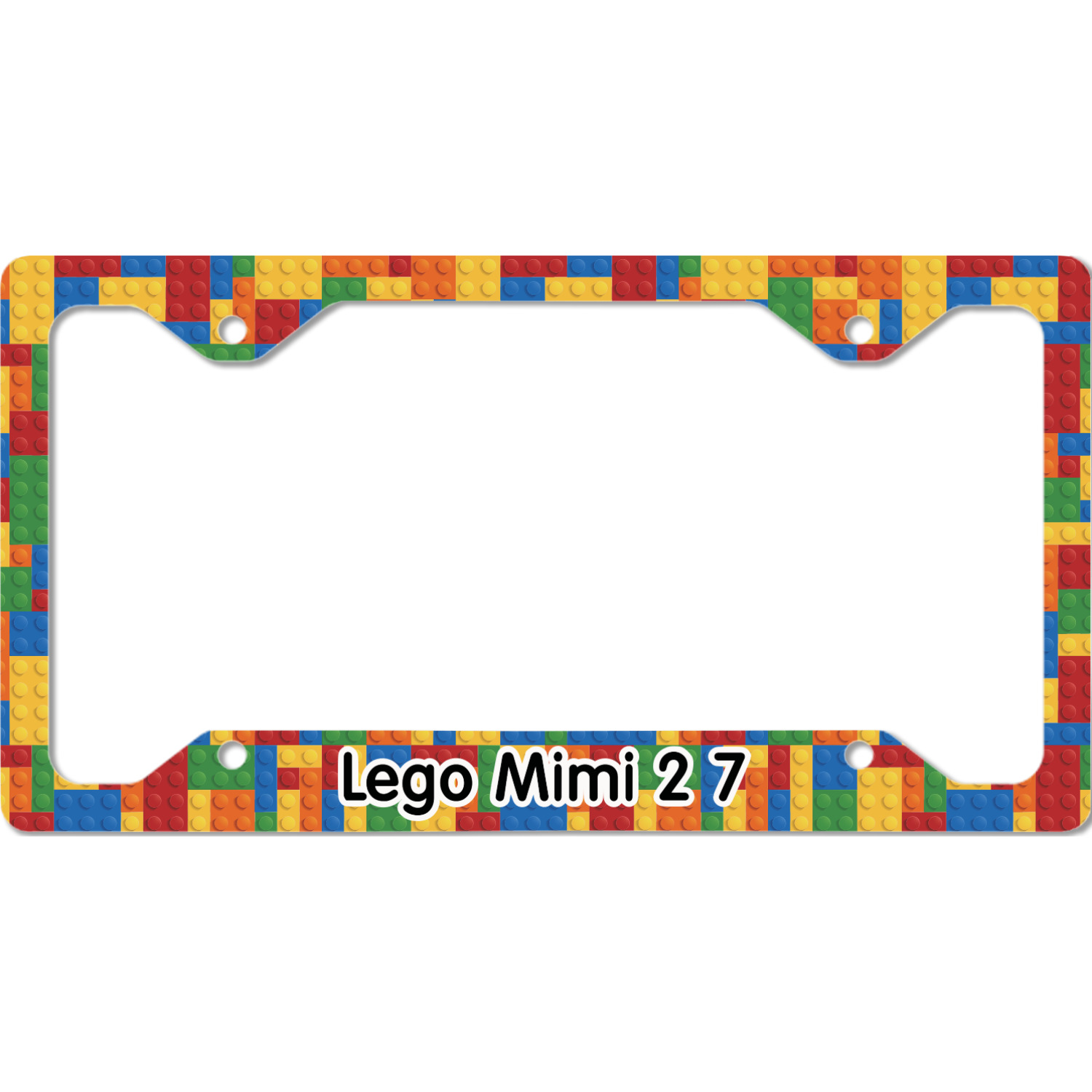 Generated Product Preview for Michelle Erwin Review of Building Blocks License Plate Frame (Personalized)