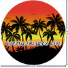 Generated Product Preview for Michael Soucy Review of Tropical Sunset Round Decal (Personalized)