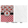 Generated Product Preview for Marilynn Review of Ladybugs & Gingham Minky Blanket (Personalized)