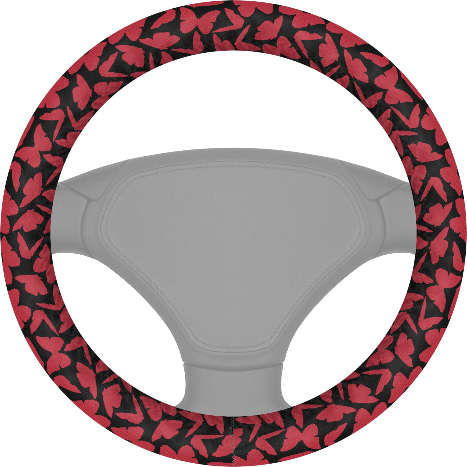 Custom Polka Dot Butterfly Steering Wheel Cover YouCustomizeIt