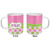 Generated Product Preview for K Glenn Review of Pink & Green Dots Plastic Kids Mug (Personalized)