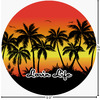 Generated Product Preview for Marie Rossi Review of Tropical Sunset Round Decal (Personalized)