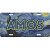 Generated Product Preview for Steve Ryan Review of The Starry Night (Van Gogh 1889) Front License Plate
