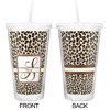 Generated Product Preview for Stacey L Speak Review of Leopard Print Double Wall Tumbler with Straw (Personalized)