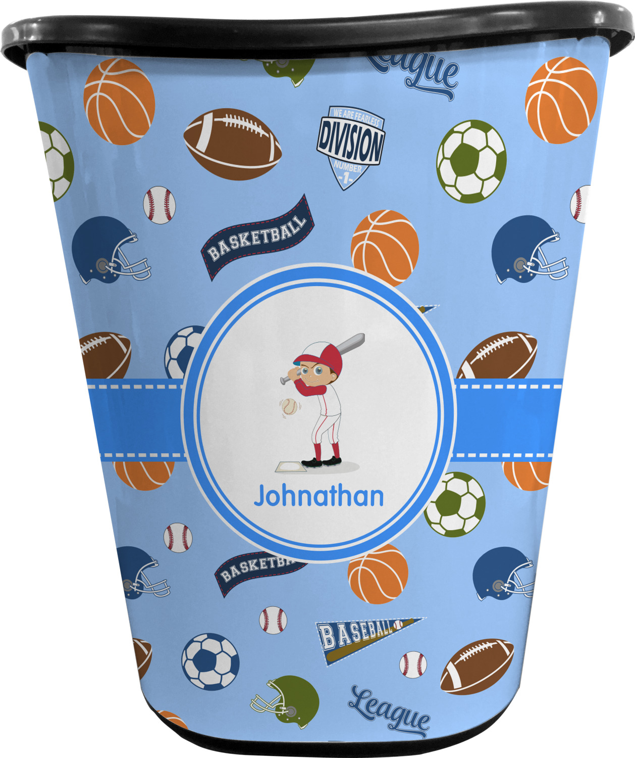 Custom Sports Waste Basket (Personalized) YouCustomizeIt