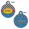 Generated Product Preview for Stefan Kelly Review of Racing Car Round Pet ID Tag - Small (Personalized)