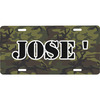 Generated Product Preview for Karen Wells Review of Green Camo Front License Plate (Personalized)