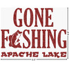 Generated Product Preview for Tom Bond Review of Gone Fishing Glitter Sticker Decal - Custom Sized (Personalized)