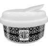 Generated Product Preview for CC Review of Monogrammed Damask Snack Container (Personalized)