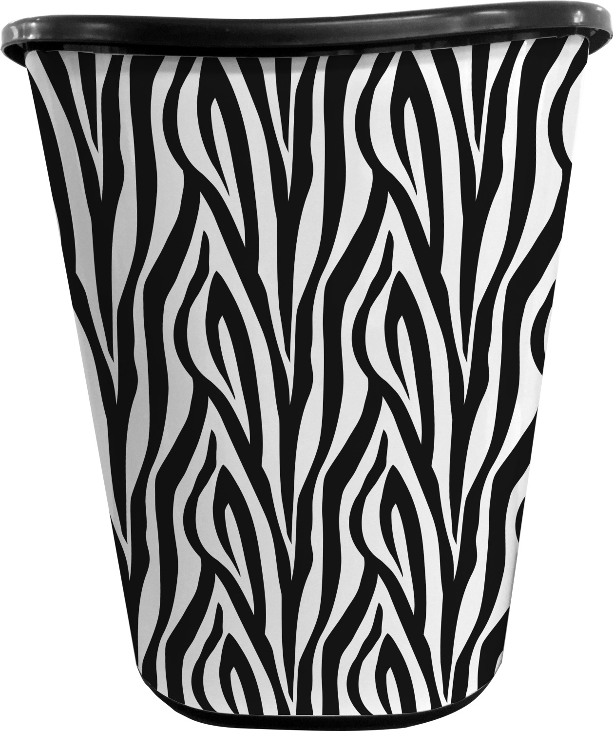 Custom Zebra Print Waste Basket (Personalized) YouCustomizeIt