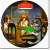 Generated Product Preview for Michael D Keenan Review of Dogs Playing Poker by C.M.Coolidge Round Decal