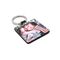 Square Leather Key chain 3/4