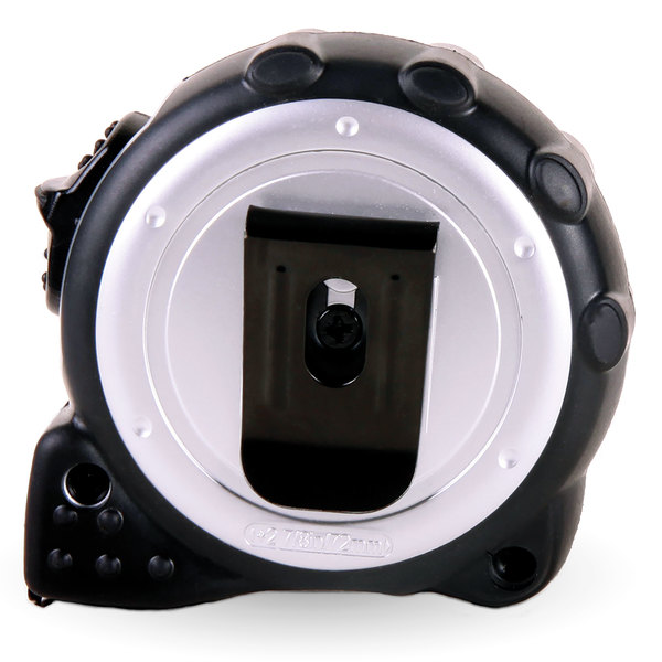 16 Foot Black & Silver Tape Measure Back with Clip