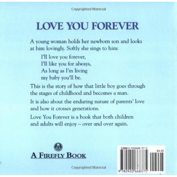 Love You Forever Backcover