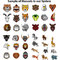 Sample of School Mascots in RNK Shops Design & Rendering System